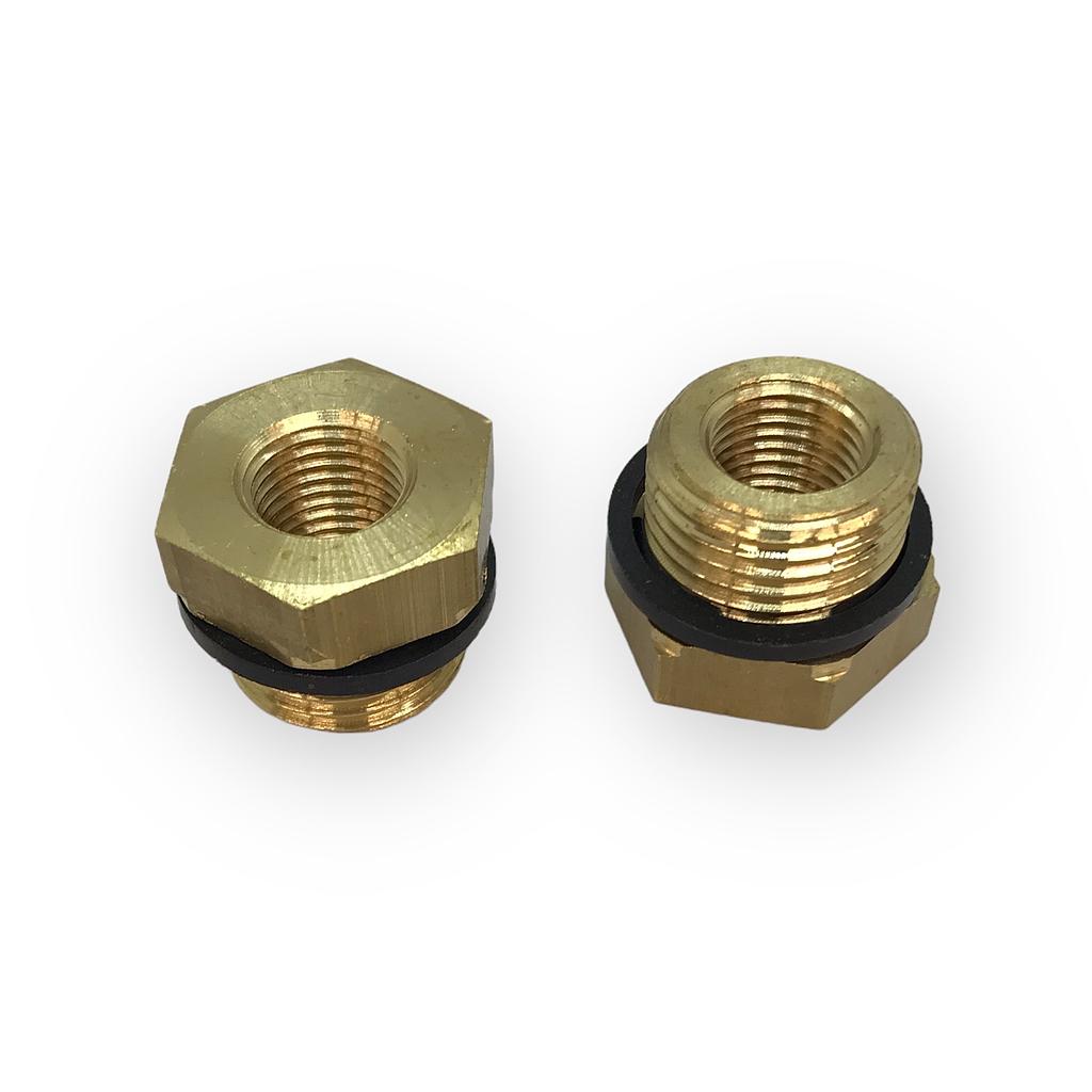 REDUCTIE 1/2'' UITW. - 1/4'' INW.