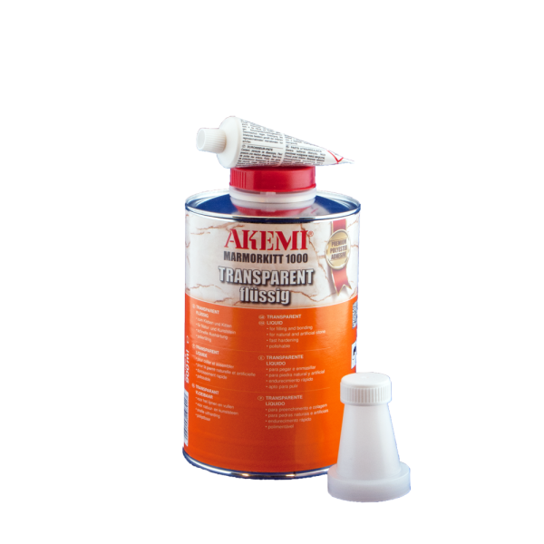 Akemi Marmorkitt 1000 Transparent/Jaune Miel Liquide - Durcisseur inclus