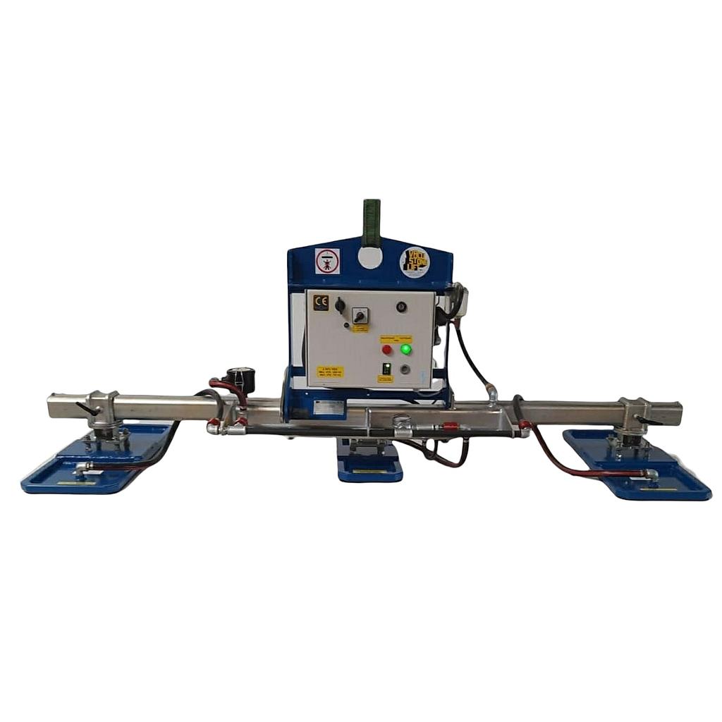 Vacuüm Hefsysteem Type MKGC0750V03LZ 2x 450 x 450 mm + 1x 550 x 220 mm Zacht op Batterij CE - 750kg Horizontaal - 750kg Verticaal