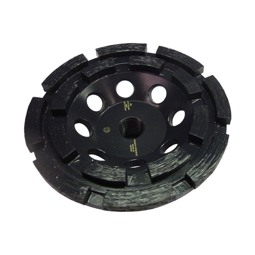 Meule Diamantée avec 2 Rangées de Segments pour Granit et Béton M14
