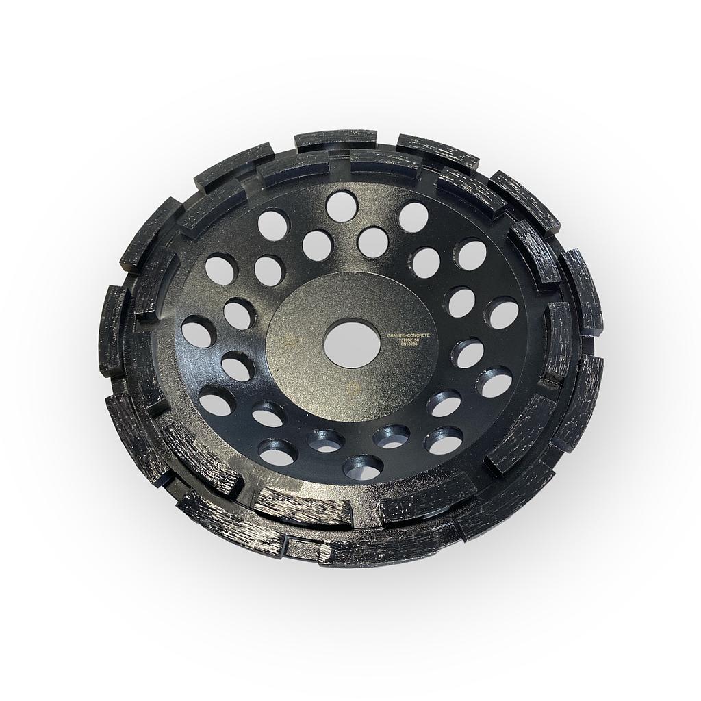Meule Diamantée avec 2 Rangées de Segments pour Granit et Béton