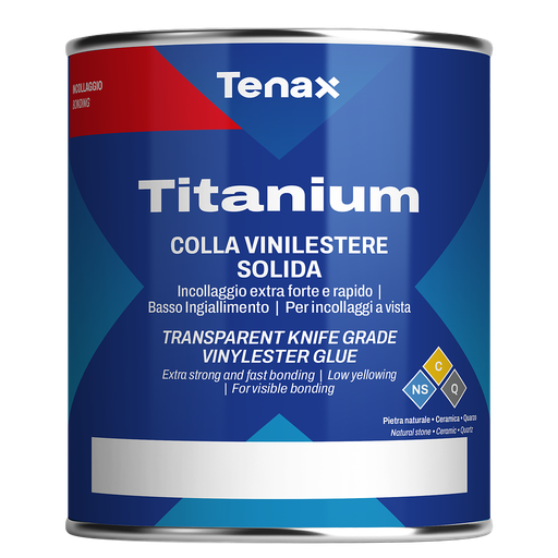 Tenax Stone Glue Titanium Solido 1 l incl. Hardener