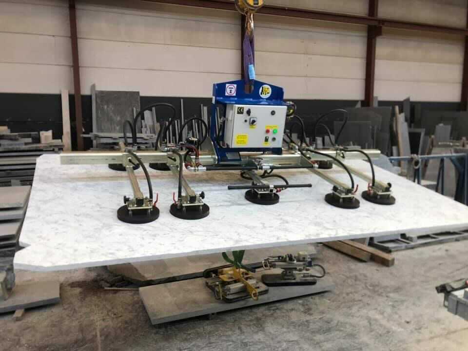 Vacuüm Hefsysteem Type MKGC0250V10RZ 10 x Ø160 mm Zacht op Batterij CE - 500kg Horizontaal, 250kg Verticaal