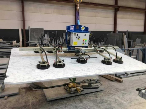 Palonnier à Ventouses MKGC0250V10RZ 10 x Ø160 mm Souple sur Batterie CE - 500kg Horizontal, 250kg Vertical