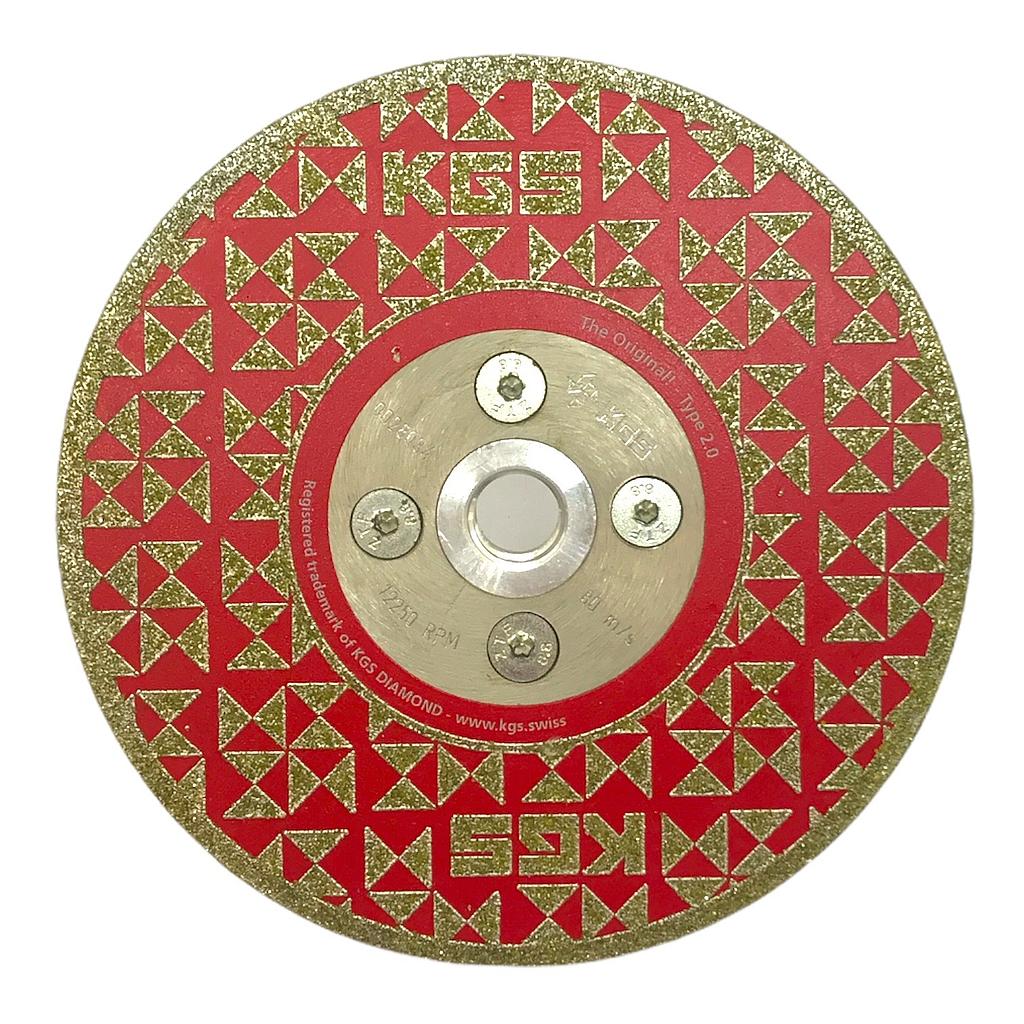 KGS Disque Diamanté Cobra Single pour Marbre, Pierre Bleue et Céramique M14