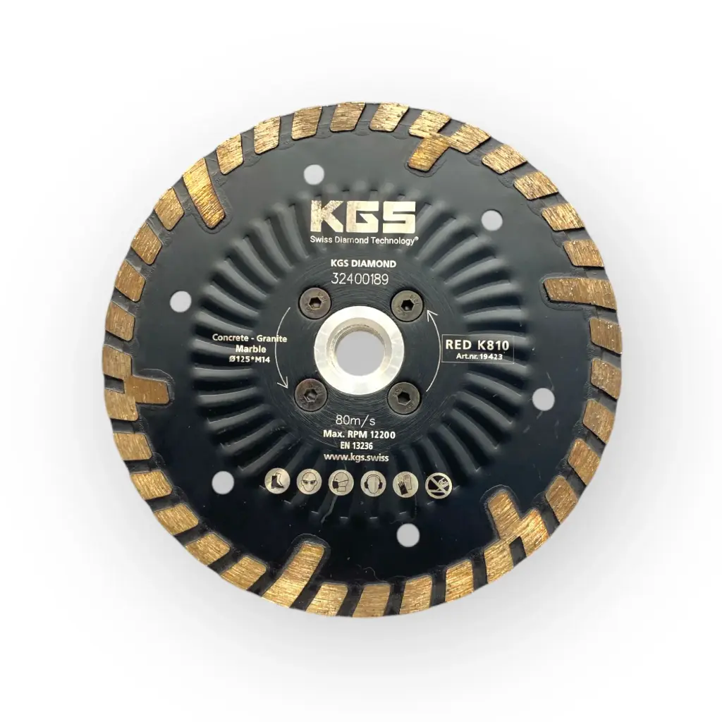 KGS Diamantzaag RED™ K810 voor Natuursteen, Beton en Kwartsiet M14