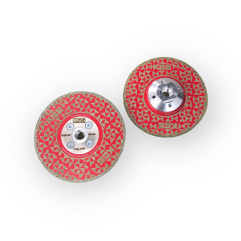 KGS Disque Diamanté Cobra D427 Double Tranchant pour Marbre, Pierre Calcaire et Céramique M14 