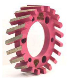 ADI Stubbing Wheel Segmented for UCS and Ceramics Asgat Ø50 mm 3+3 vijsgaten