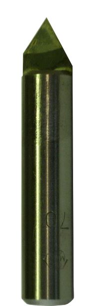 Pointe à Graver Conique GI avec Widia pour Granit sur Tige Ø10 mm avec Trou pour Passage d'eau