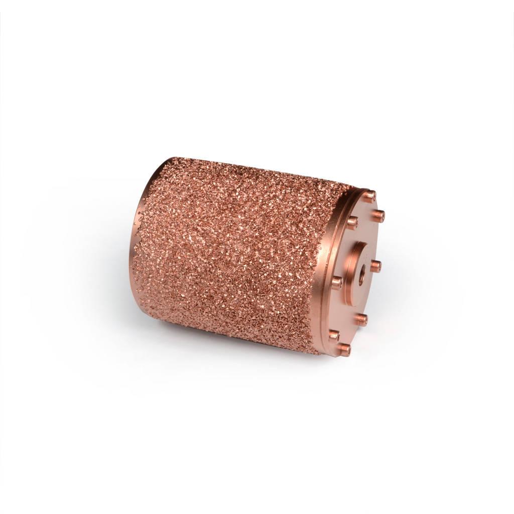 Tungsten Carbide Roller Gold Ø115 x 140 mm for Birba