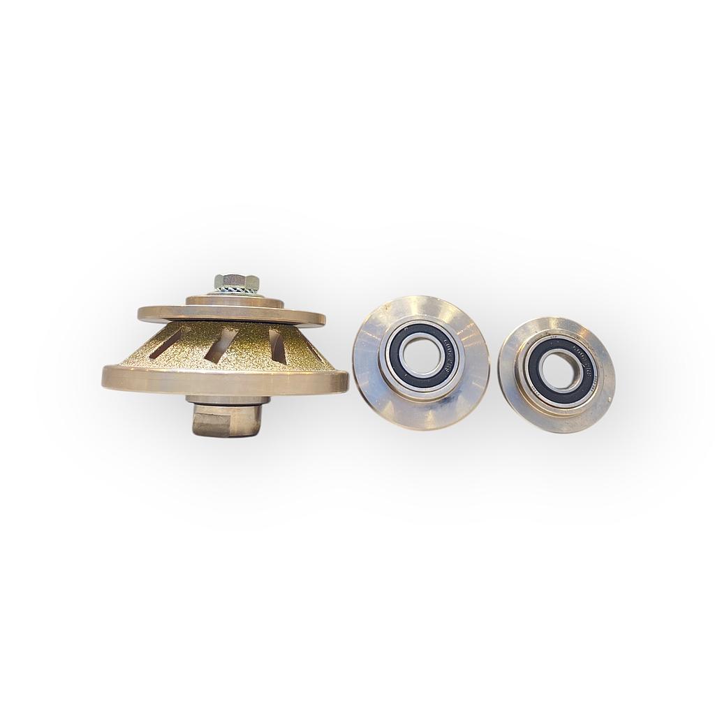 Profiling Wheel E Electroplated for Marble 45° Ø100 mm D427 M14 - up to 15 mm