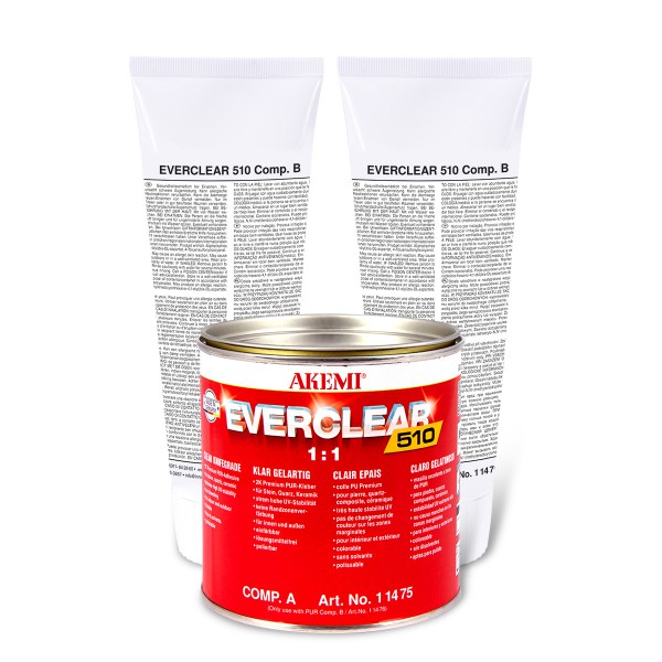 Akemi Everclear 510 + 2 x Verharder 1,080 kg 1:1