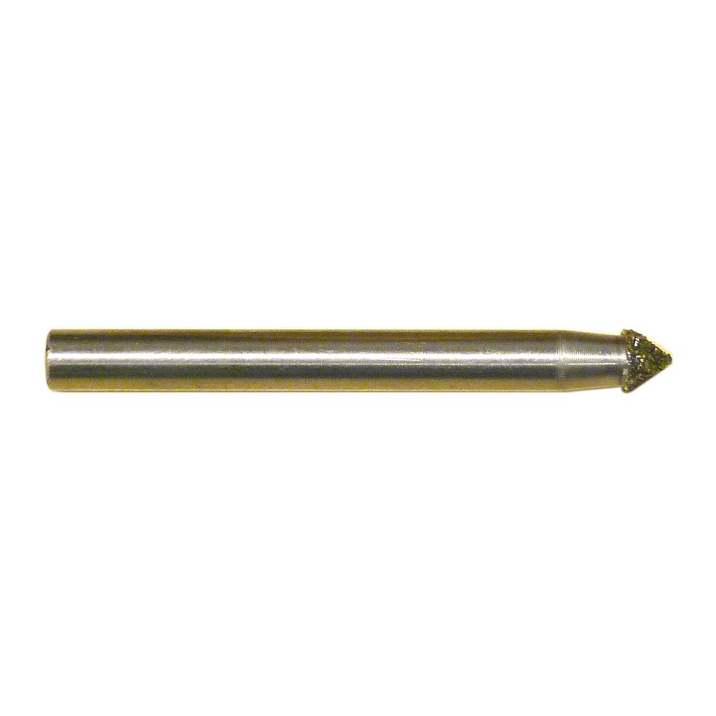 Diamond Router Bit Conical for Marble on Shaft 6 mm