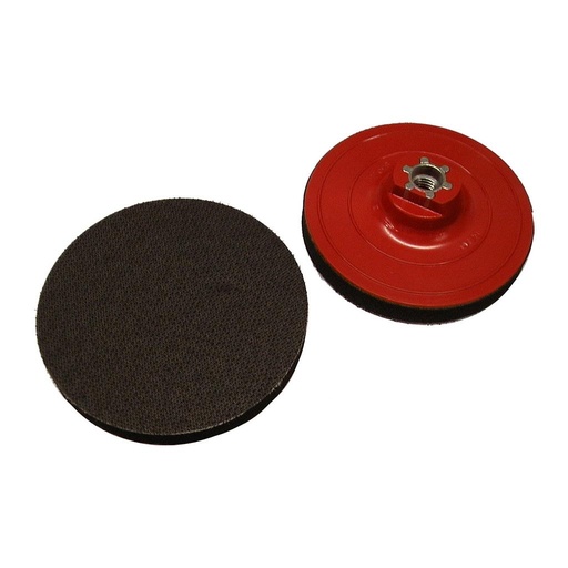 [PTVELCROC2] Plateau Droit - Mousse Souple Velcro Ø115 mm M14 (Raccord M14, Diamètre 115 mm)