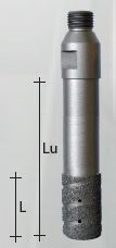 Nicolai Finger Bit Ø23 mm x 40 mm Electroplated for Marble and Bluestone R1/2&quot;