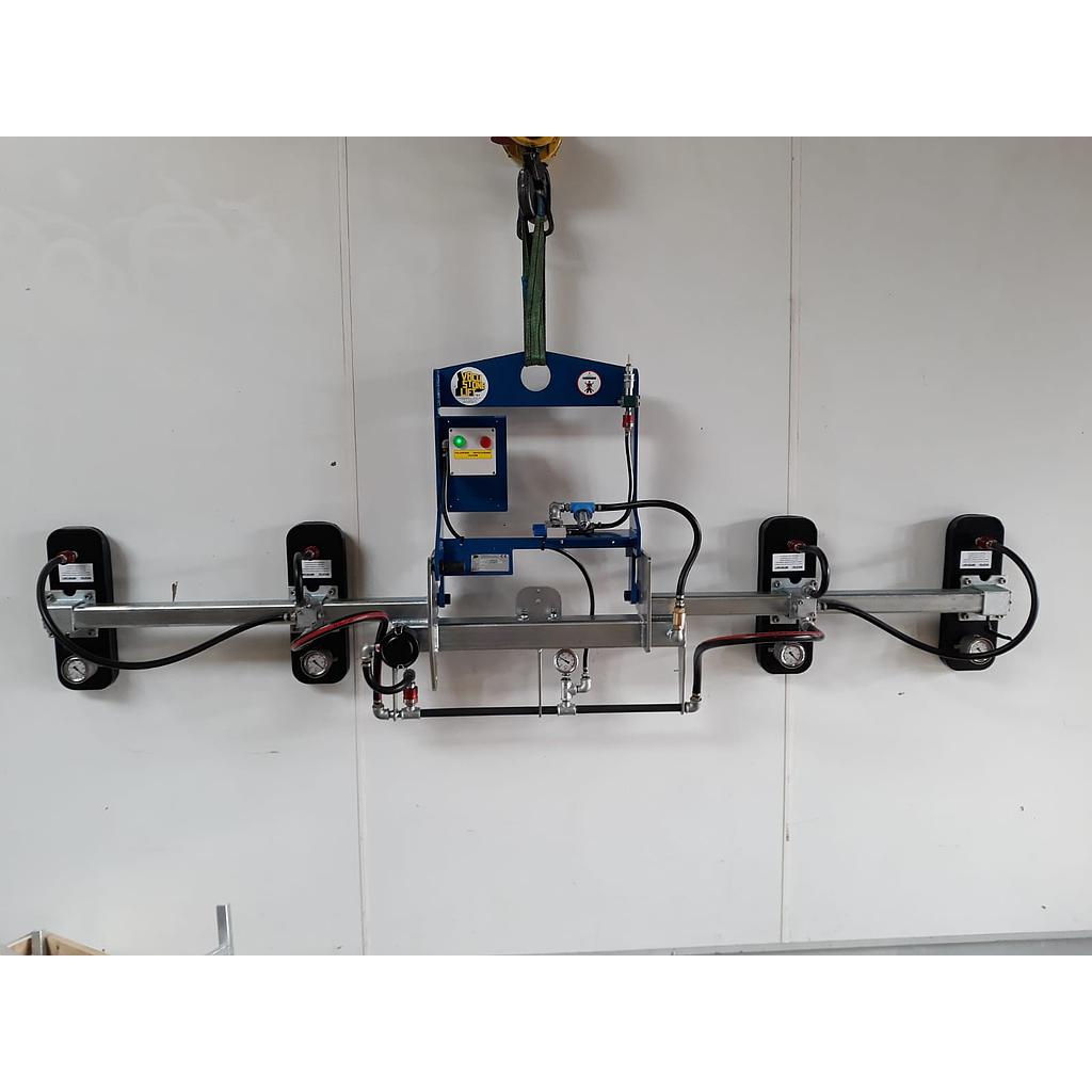 Système de Levage à Ventouses Type MK7Y 4x 550 x 220 mm Souple H1200/V600 kg Air Comprimé CE