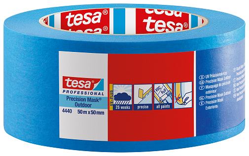 Afplaktape Tesa 4440 Blauw - Rol 50 m