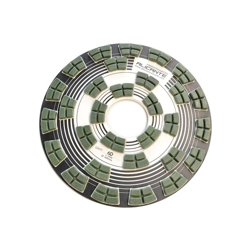 [AL-600ADR060] ABR Plate ADR Ø600 x 125 mm Velcro for Bluestone (Diameter 600, Fitting Velcro, Grain 1/60)