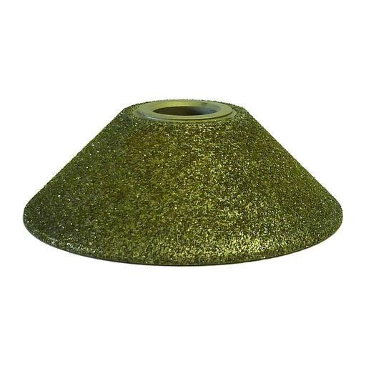 [TRMFT10E25-] Fraise Profilage E Électrodéposée pour Marbre et Pierre Calcaire 45° Ø100 mm D427 M14 - 25 mm maximum - Fraise Seule (Diamètre 100 mm, Grain Medium D427, Raccord M14)