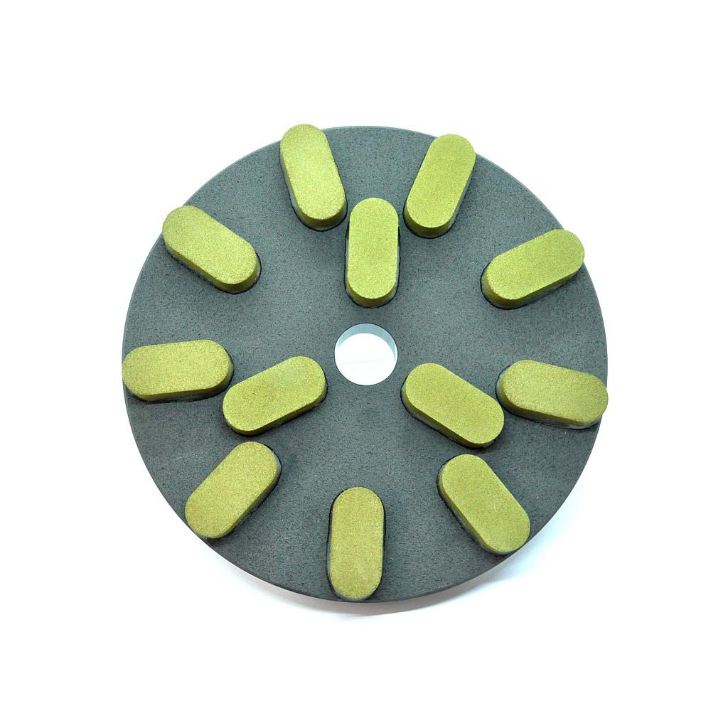 Flat Polishing Stone Summit Ø200 mm DIA MAN Universal Resin (including Metal Plate)