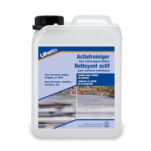 [LIT-ACTIEF25] Lithofin Active Cleaner for Exterior Surfaces (Content 2,5 l)