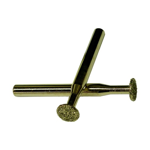 [TSFS10-F26] Diamond Router Bit Disc for Marble on Shaft (Diameter 10 x 2 mm, Fitting Shaft 6 x 45 mm)