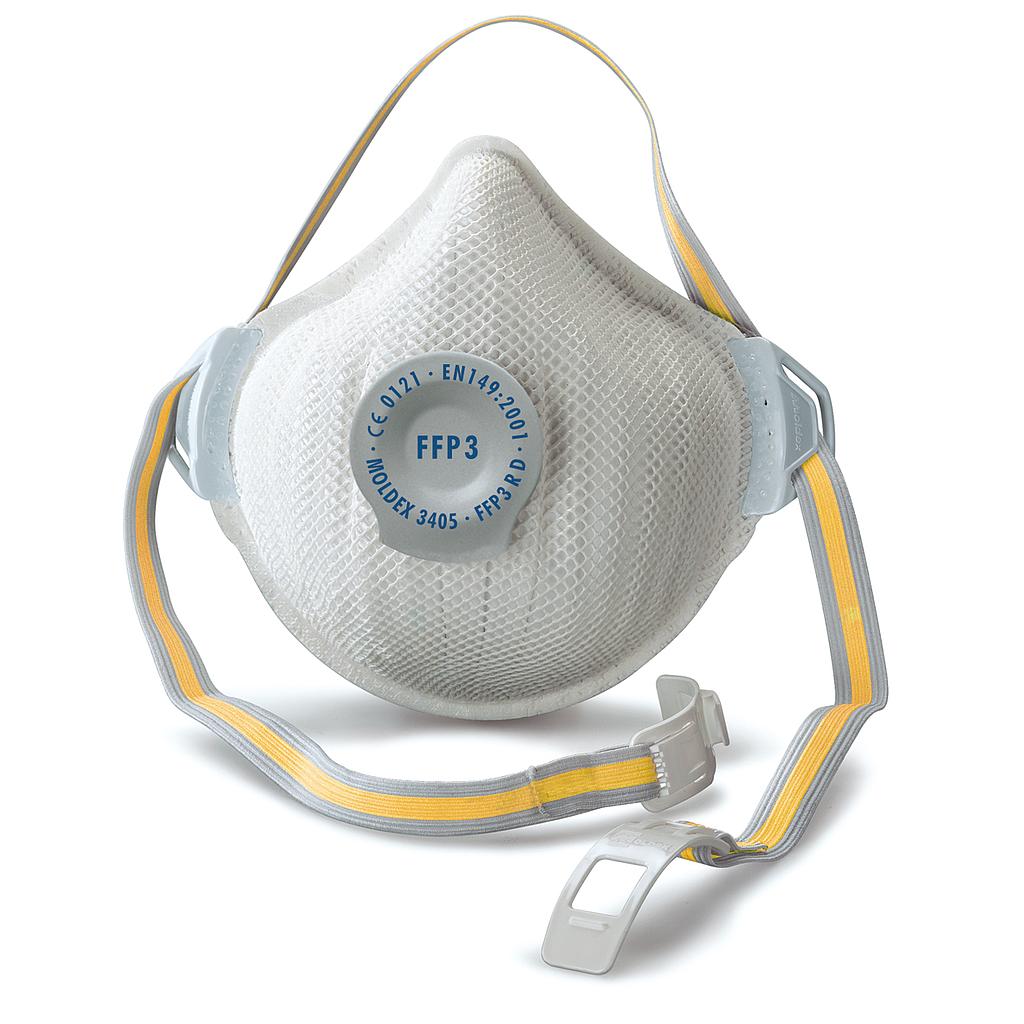 Moldex Masque Anti-Poussière 3408 FFP3 Air Plus (par 5 pièces)