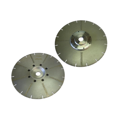 [TRZDM230LP] Diamantzaag met Versterkte Banden 8 + 4 voor Marmer en Blauwe Hardsteen D427 (Diameter 230 mm, Asgat 22,2 mm)