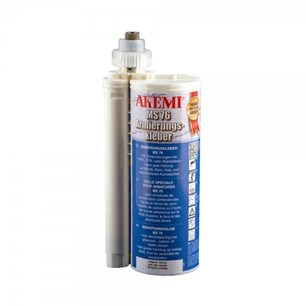 Akemi Colle pour Pierre et Marbre MS 76 Gris Léger Tube Durcisseur inclus 490 ml