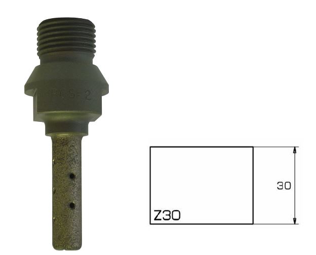 ADI Profielfrees voor Graniet en Composiet Ø10 mm NanoLine Z30 R1/2&quot; 