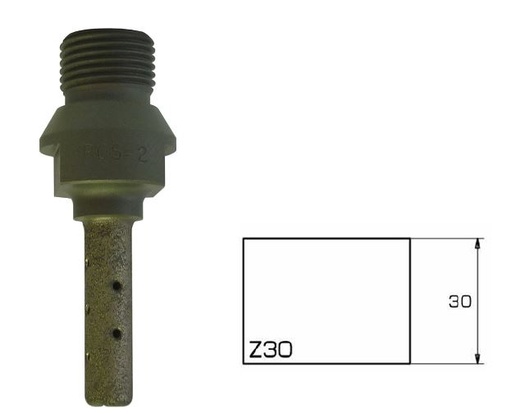 ADI Fraise de Profilage pour Granit et Composite Ø10 mm NanoLine Z30 R1/2"