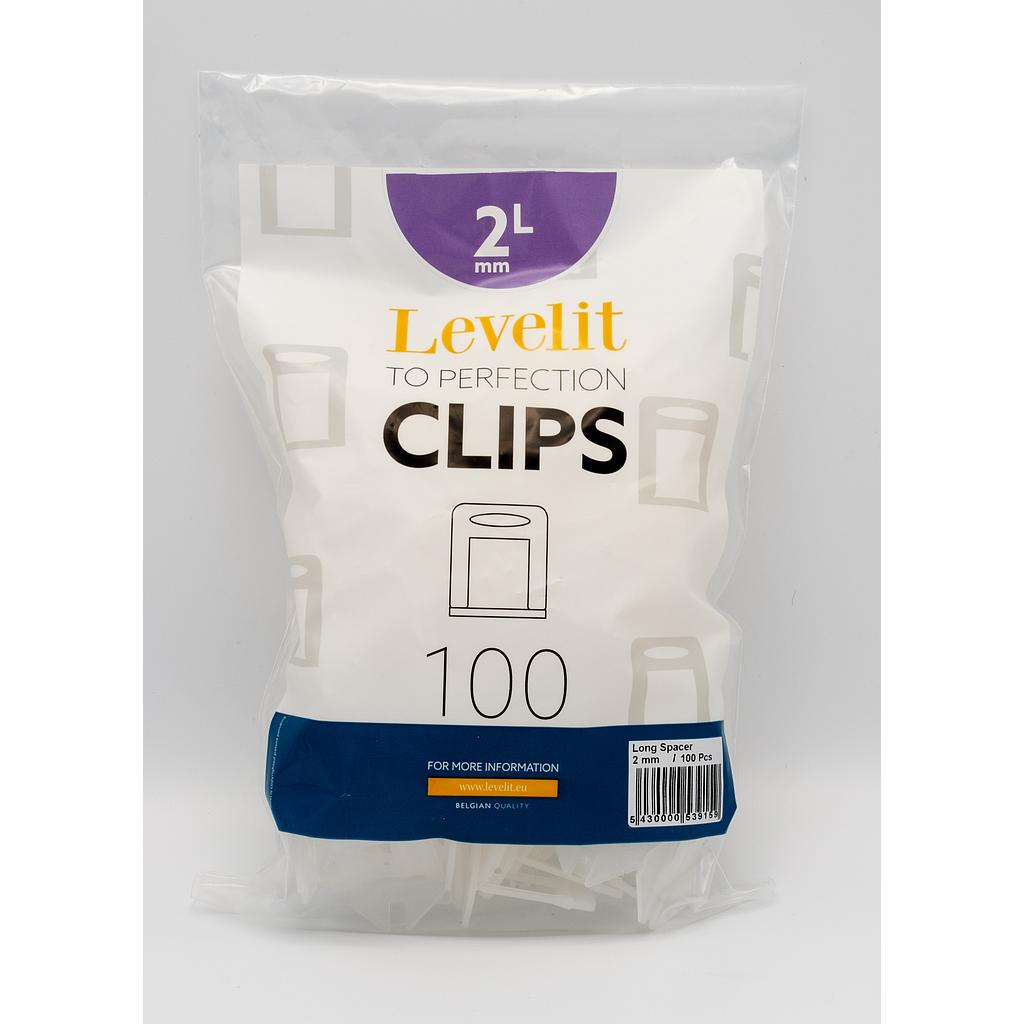 Levelit Spacer Clips Long 2 mm - Purple
