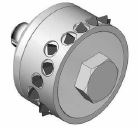 Lupato Replacement Roller for Bushhammer Plate VOR and STONA for Marble and Bluestone