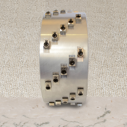 Lupato Rouleau Roker Ø300 mm pour Effet Sclypé 2,5 - 5 mm pour Marbre et Pierre Bleue