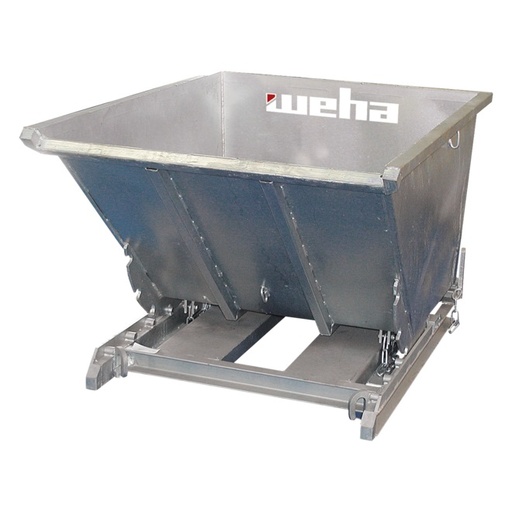 [W801015300] Kipcontainer TIP Verzinkt 0,8 m³ (Afmetingen 1450 x 980 x 740 mm, Capaciteit 1500 kg)