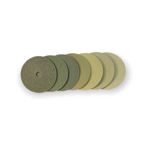 [SWICX100-SET] KGS Diamantpad Swiflex® CX Ø100 mm Velcro - Set 1x 60 - 3000 (Diameter 100 mm, Aansluiting Velcro)