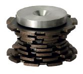 Nicolai Tornado Corner Breaker Profiling Wheel Segmented X Bore 35 mm for Granite and Composite Position 0