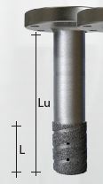 Nicolai Finger Bit Electroplated for Marble and Bluestone - Asgat Ø50 mm met 6 vijsgaten