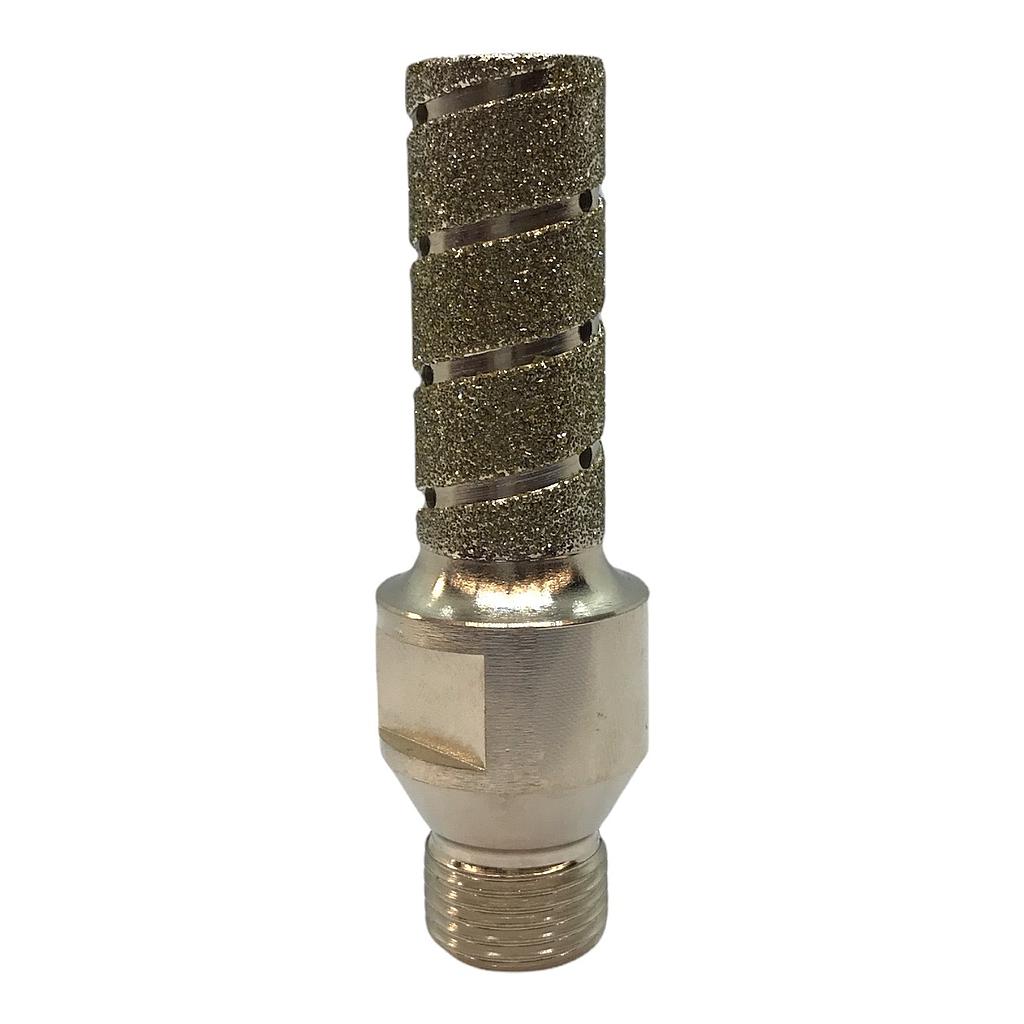 Finger Mill Electroplated for Marble and Blue Stone  R1/2&quot;