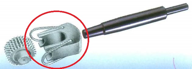 Houder voor Pneumatische Boucharde Rotatief 25 mm + Veren