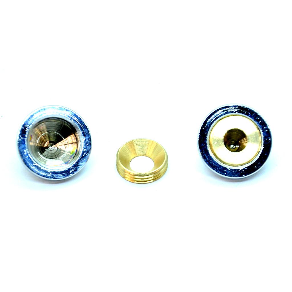 Chrome Rosette 2-piece (per 100 pieces)