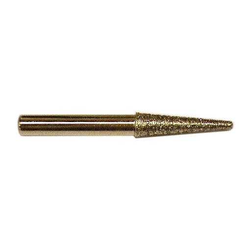 [TSFK06X25] Electroplated Diamond Router Bit Cone for Marble on Shaft 6 mm (Diameter 6,5 x 25 mm, Fitting Shaft 6 x 45 mm)