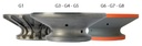 Nicolai Profielfrees voor Graniet en Composiet Ø60 mm D30 R=7,5 mm 30° Asgat 35 mm