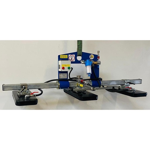 Vacuum Lifting System Type ST7Y0450V03LZ 3 x 550 x 220 mm Soft – Reinforced H900/V450 kg Double Pneumatic Venturi CE