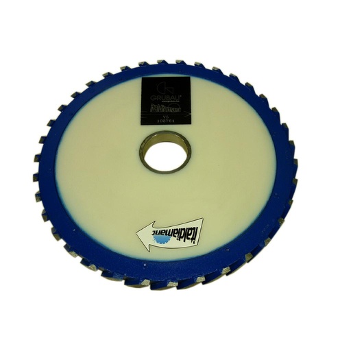 Italdiamant Disque à Calibrer Segmentée avec Tôle en Teflon pour Dekton (Diamètre 350 mm 400 mm, Alésage 60/50 mm 60 mm, Largeur 25 mm 40 mm)