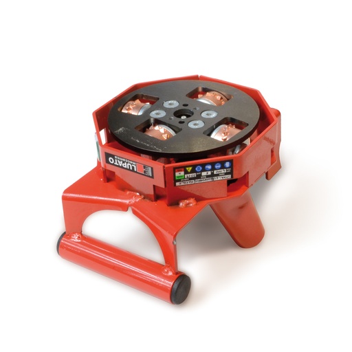 Lupato Bushhammer Plate Ø150 mm Stona 4/18 Rollers M14 for Marble and Bluestone with Protective Cap