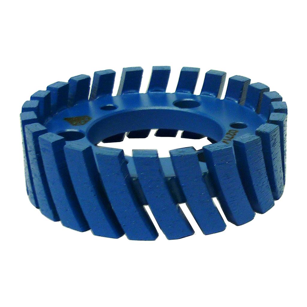 ADI Fraise Diamantée Egouttoir Ségmentée Bleue pour Granit Alésage Ø50 mm 3+3 trous de vis