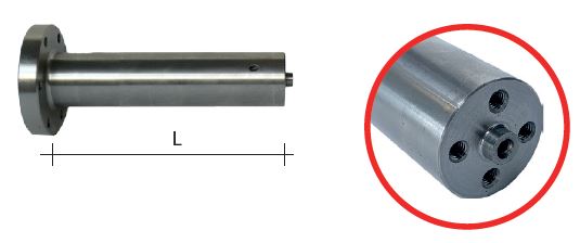 Nicolai Adaptor met Asgat Ø50 mm met 6 vijsgaten voor Diamantfrees Verlek met Asgat Ø10 mm 2+2 vijsgaten
