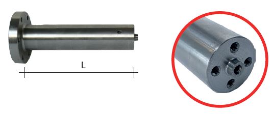 Nicolai Adapter with Bore Ø50 mm with 6 Screw Holes for Stubbing Wheel with Bore Ø10 mm 2+2 Screw Holes