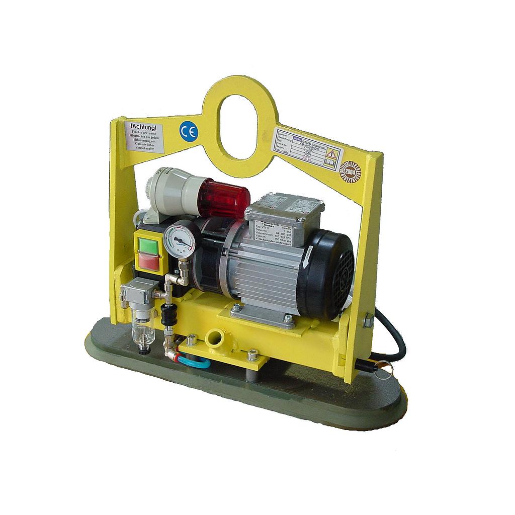 Ventouse de Levage AC300 3 x 400V  - Ventouse Dure 540 x 150 mm - 300kg Horizontal - 150kg Vertical